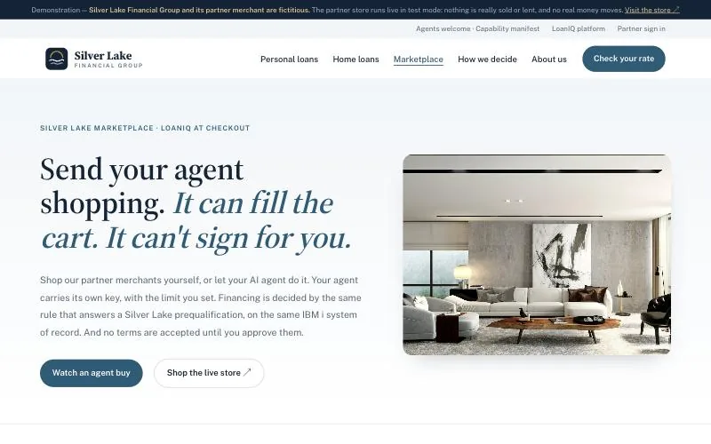 Silver Lake marketplace page